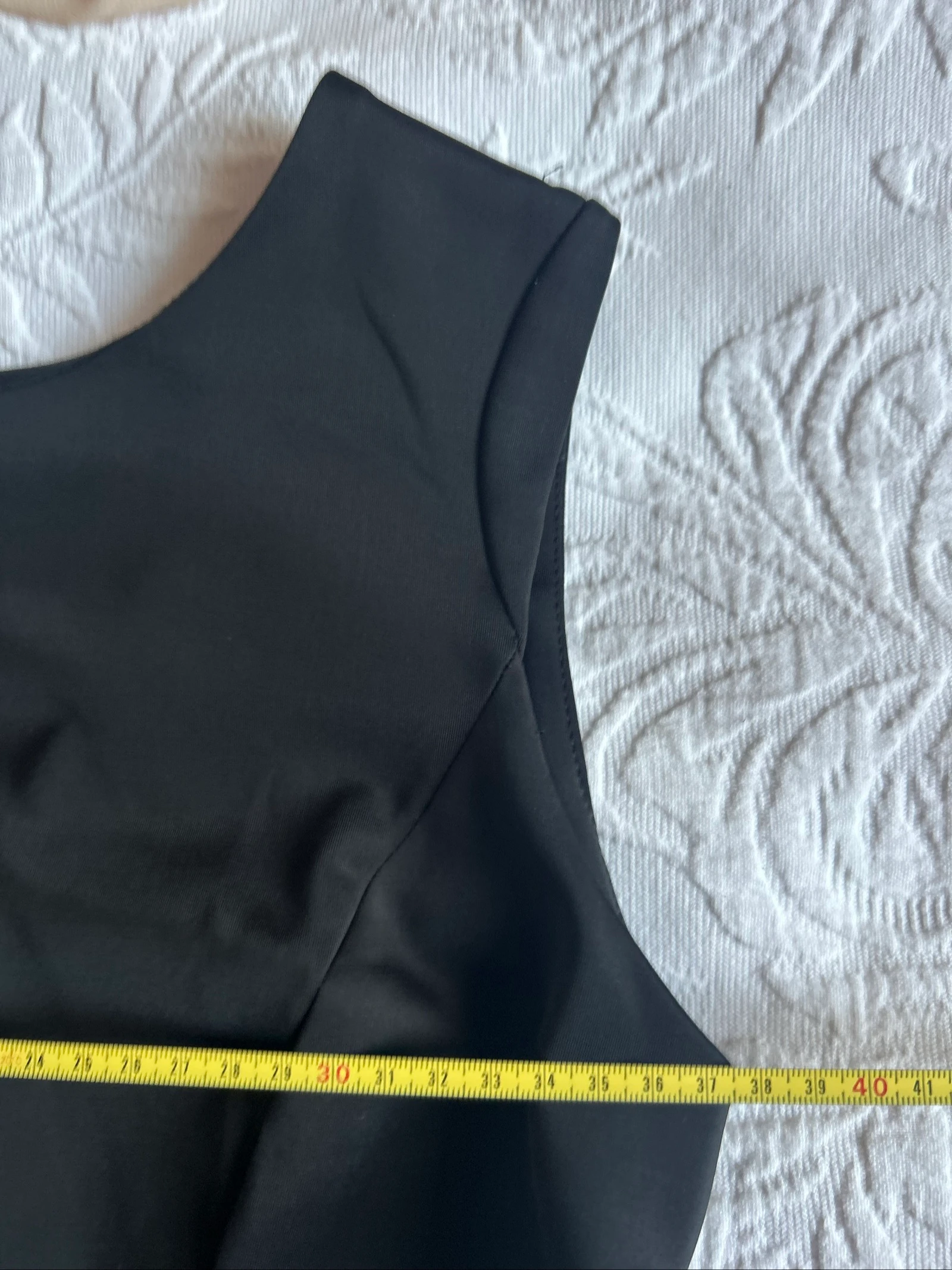 Vestido corto bimaterial negro Sandro - Talla 1 (FR 36) – photo 9